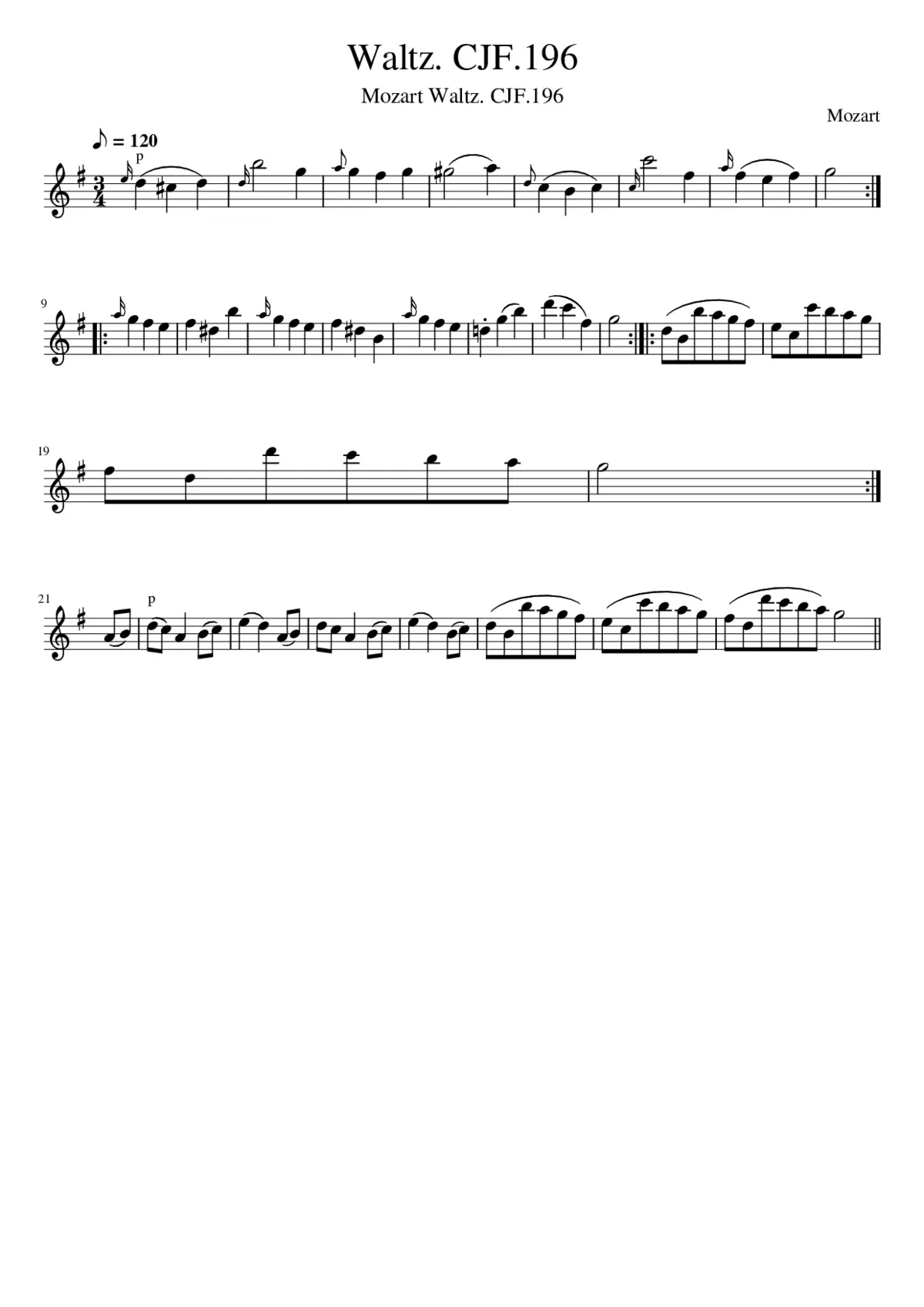Waltz. CJF.196 - Page 1