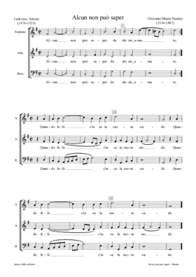 Alcun non può saper