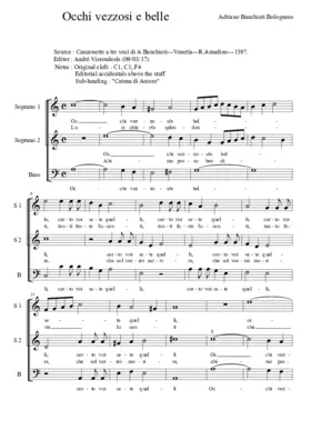 Occhi vezzosi e belle