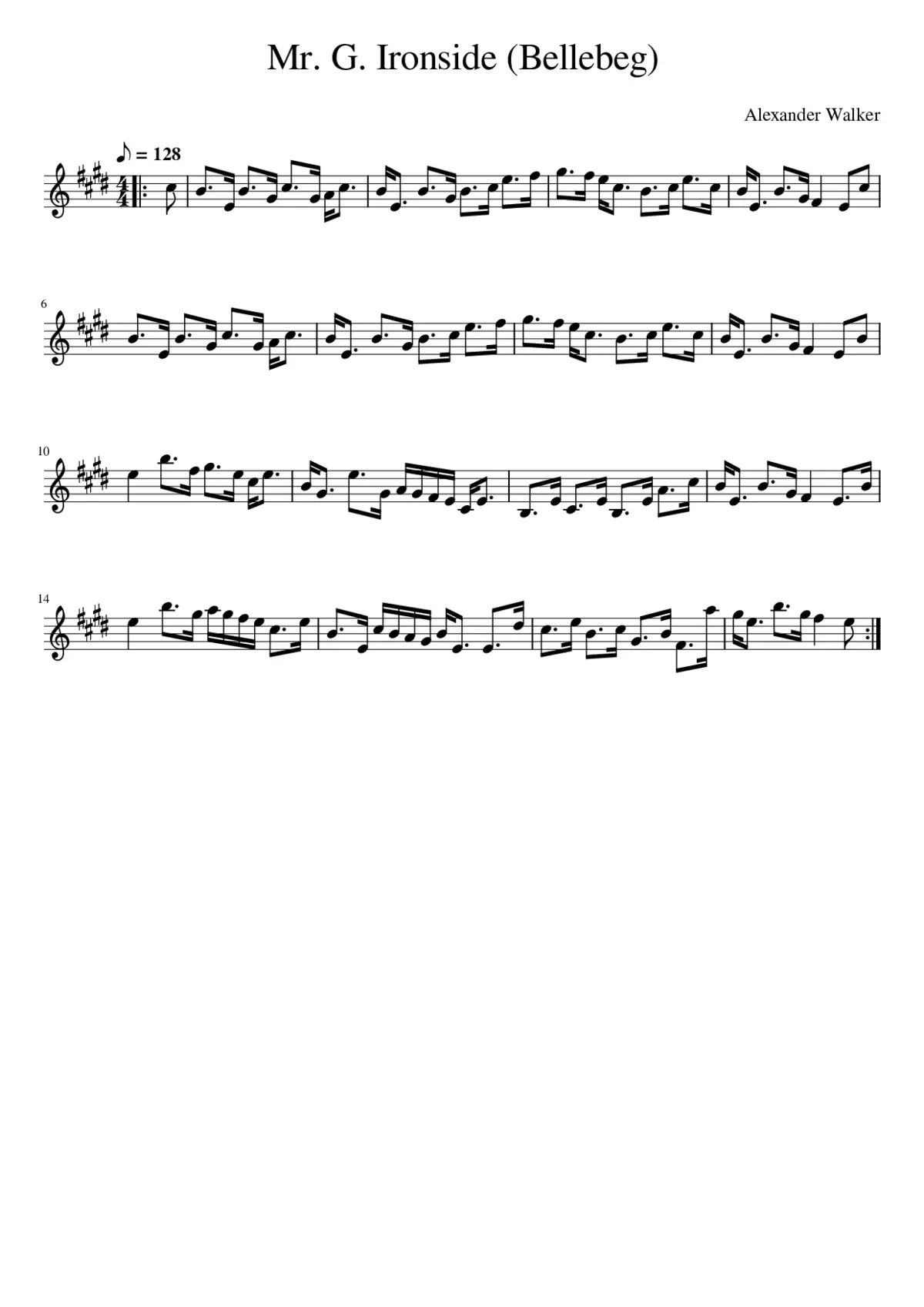 Mr. G. Ironside (Bellebeg) - Page 1