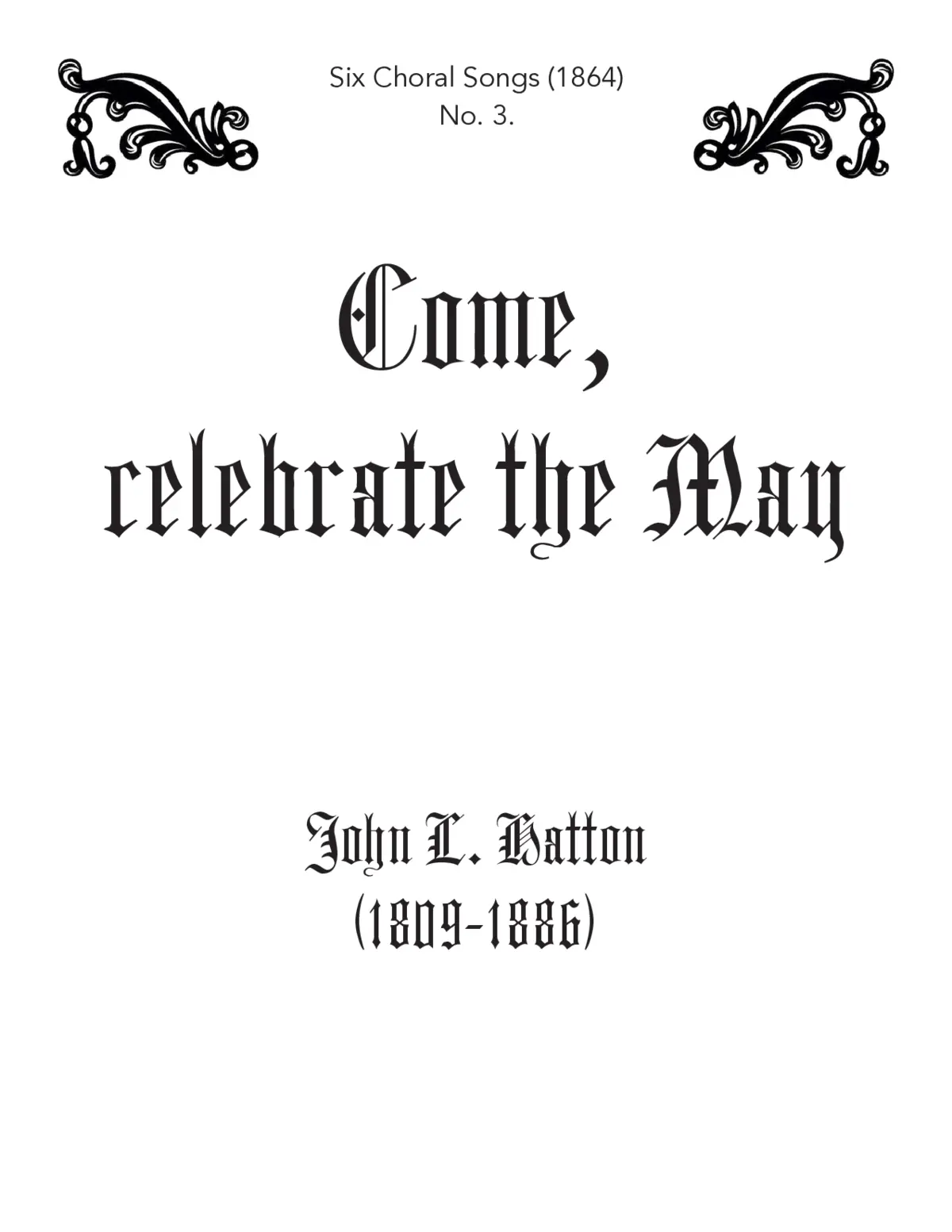 Come, celebrate the May - Page 1