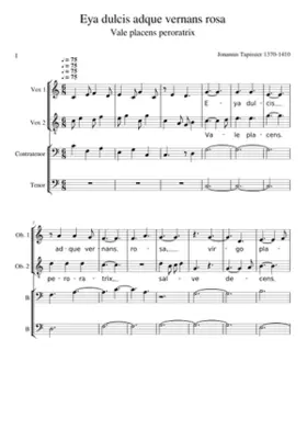 Eya dulcis adque vernans rosa