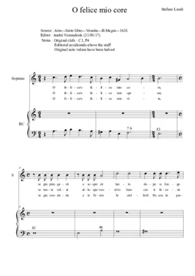 O felice mio core