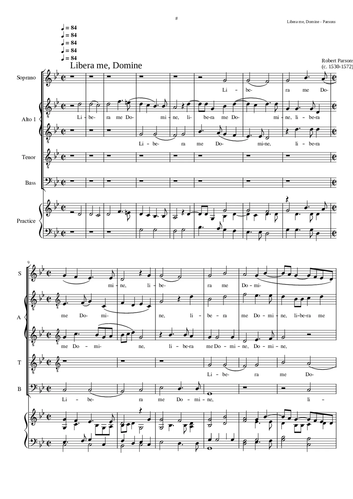 Libera me Domine de morte aeterna - Page 1