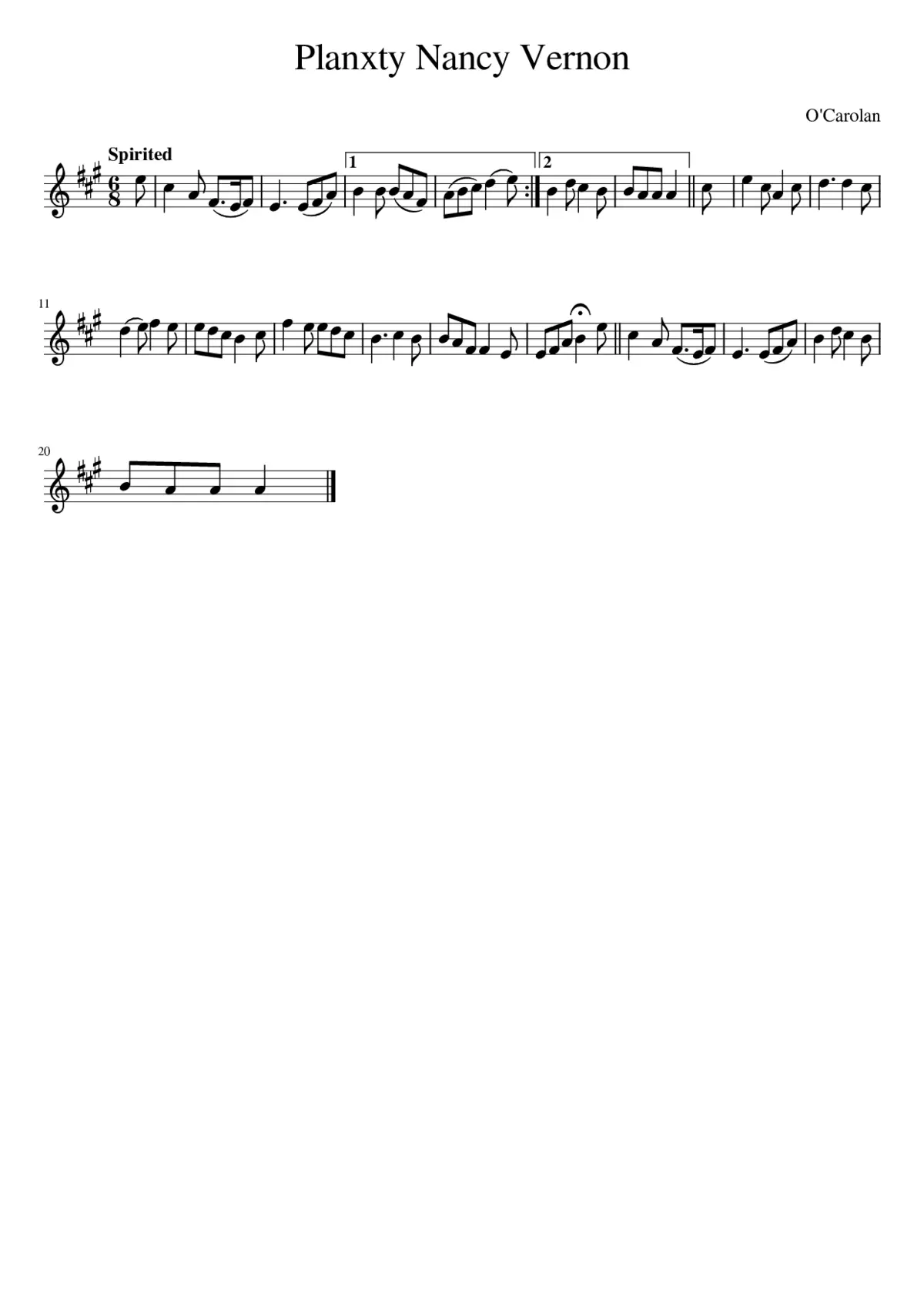 Planxty Nancy Vernon - Page 1