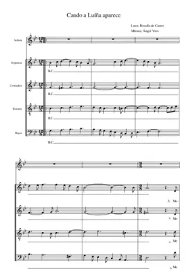 Cando a luíña aparece