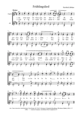 Frühlingslied: Da kommen die Knospen