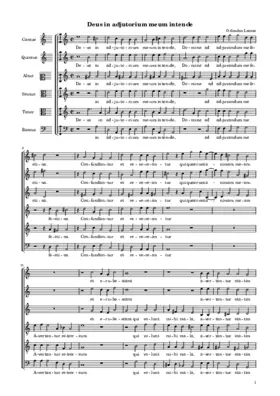 Deus in adjutorium meum intende