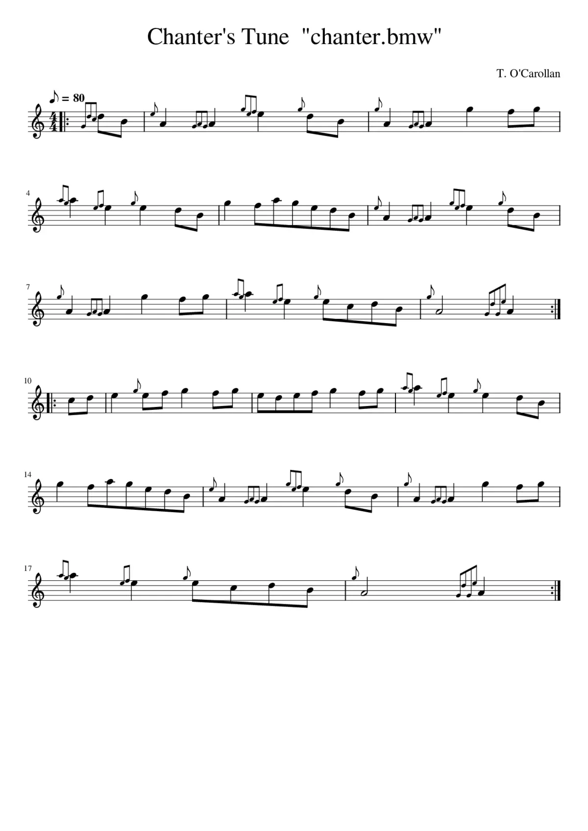 The Chanter's Song - Page 1