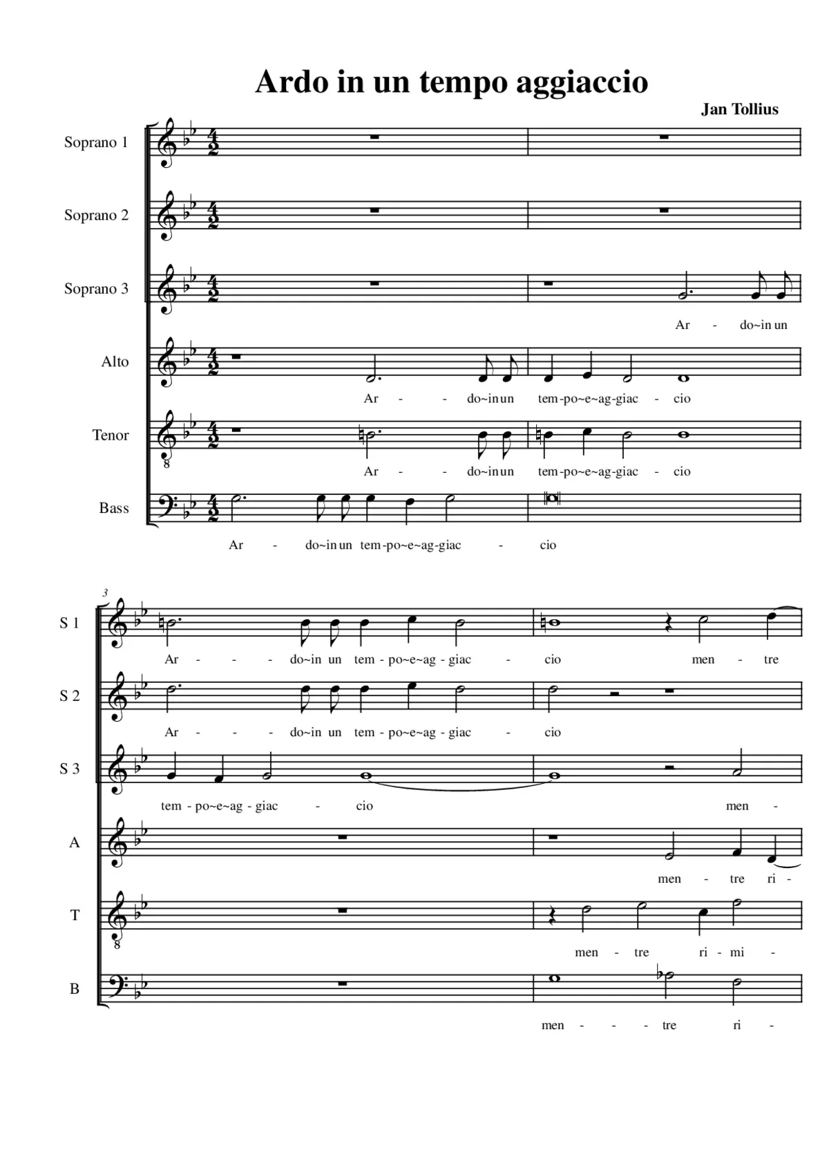 Ardo in un tempo e aggiaccio - Page 1