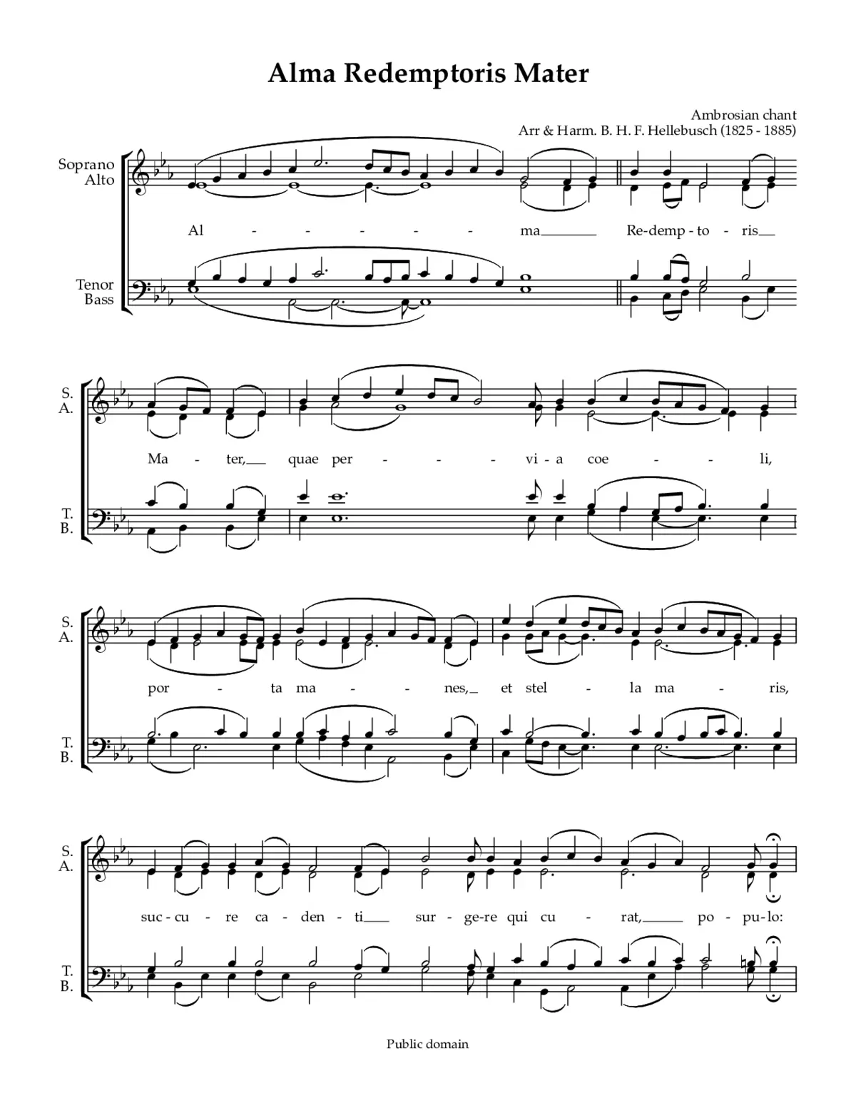 Alma Redemptoris Mater - Page 1