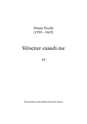 Velociter exaudi me