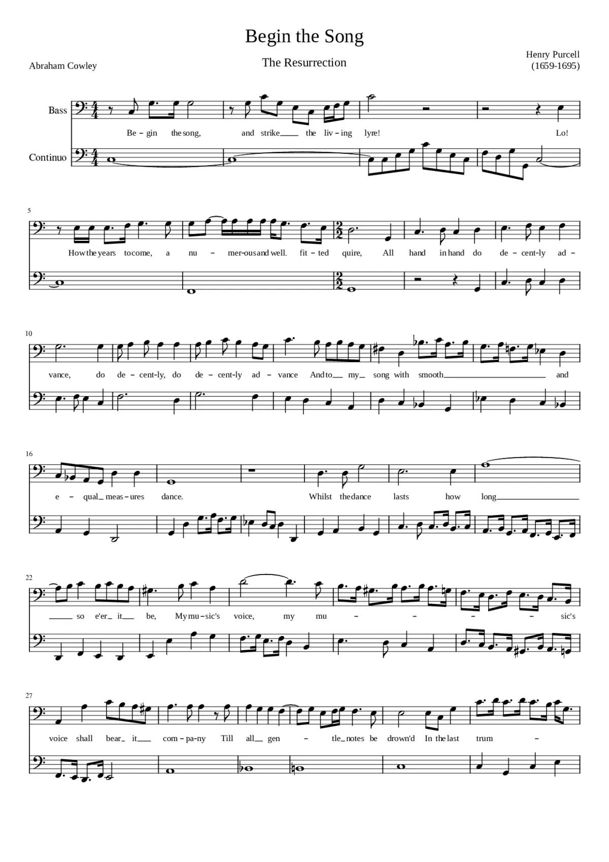 Begin the Song (The Resurrection) - Page 1