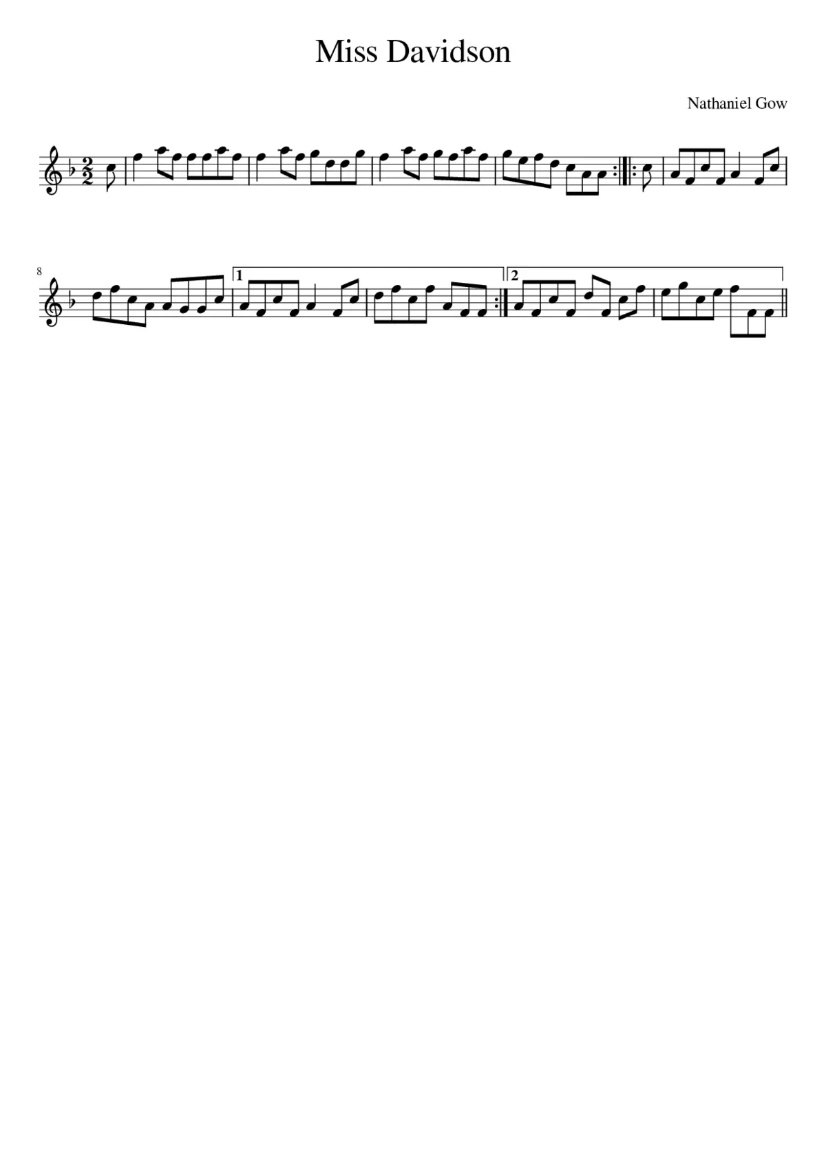 Miss Davidson - Page 1