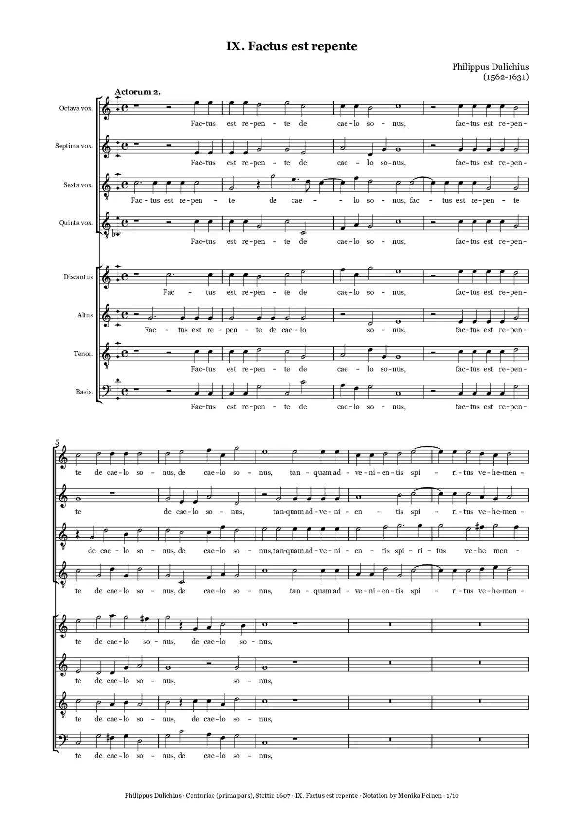 Factus est repente - Page 1