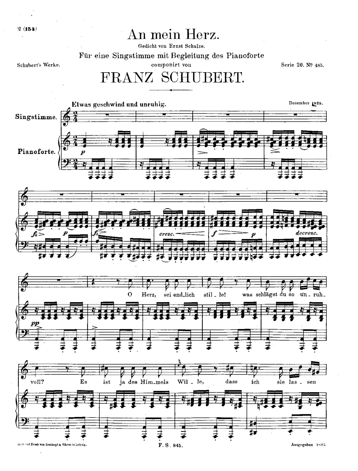 An mein Herz, D.860 - Page 1