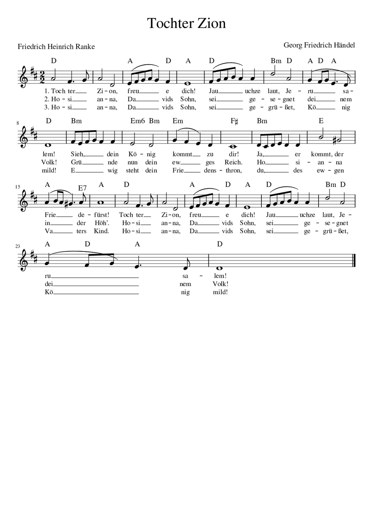 Tochter Zion - Page 1