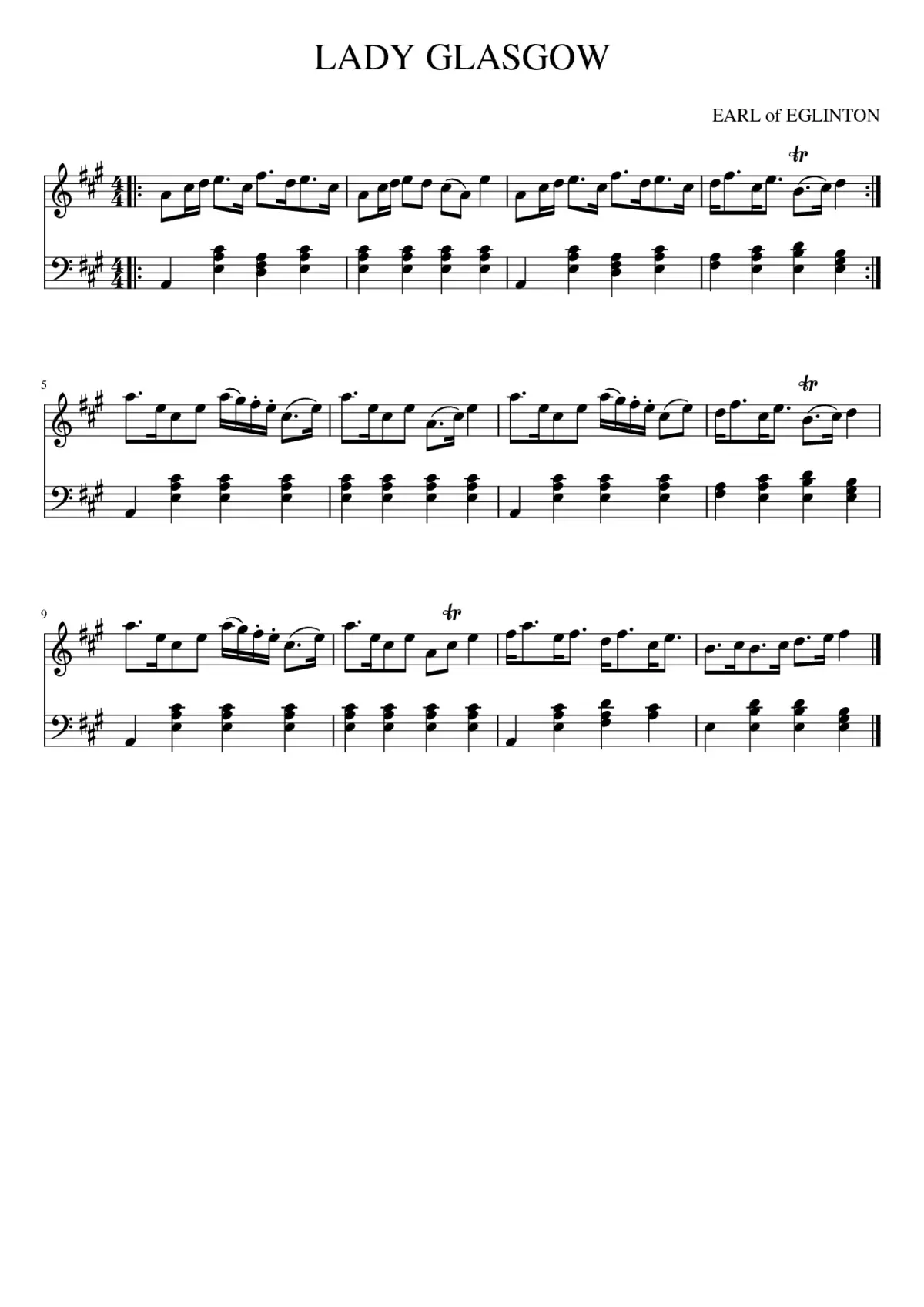 LADY GLASGOW - Page 1