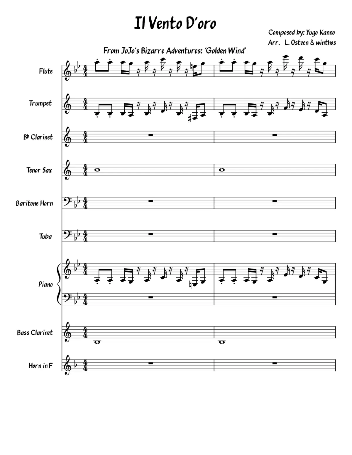 jojos bizarre adventure golden wind - bruno bucciaratis theme nella cerniera - Page 1