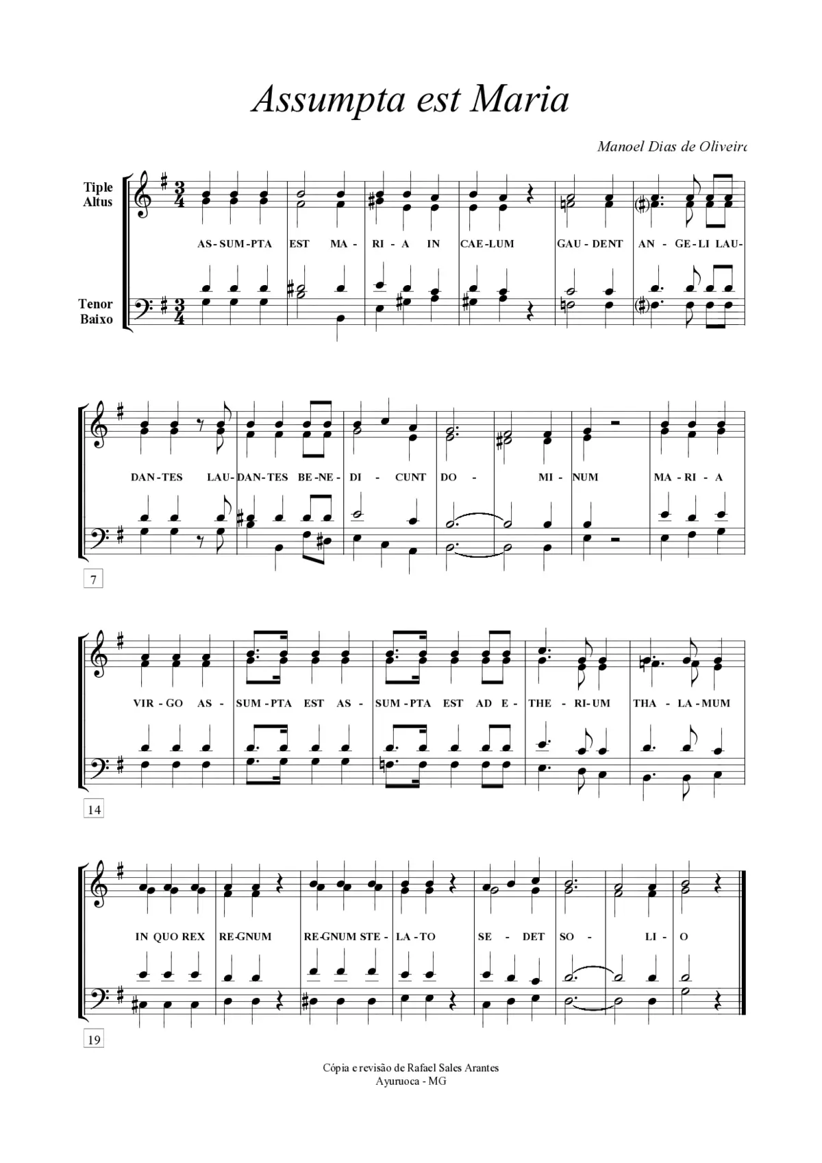 Assumpta est Maria - Page 1