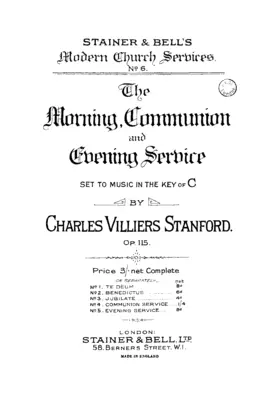 Morning, Evening and Communion Service in C major