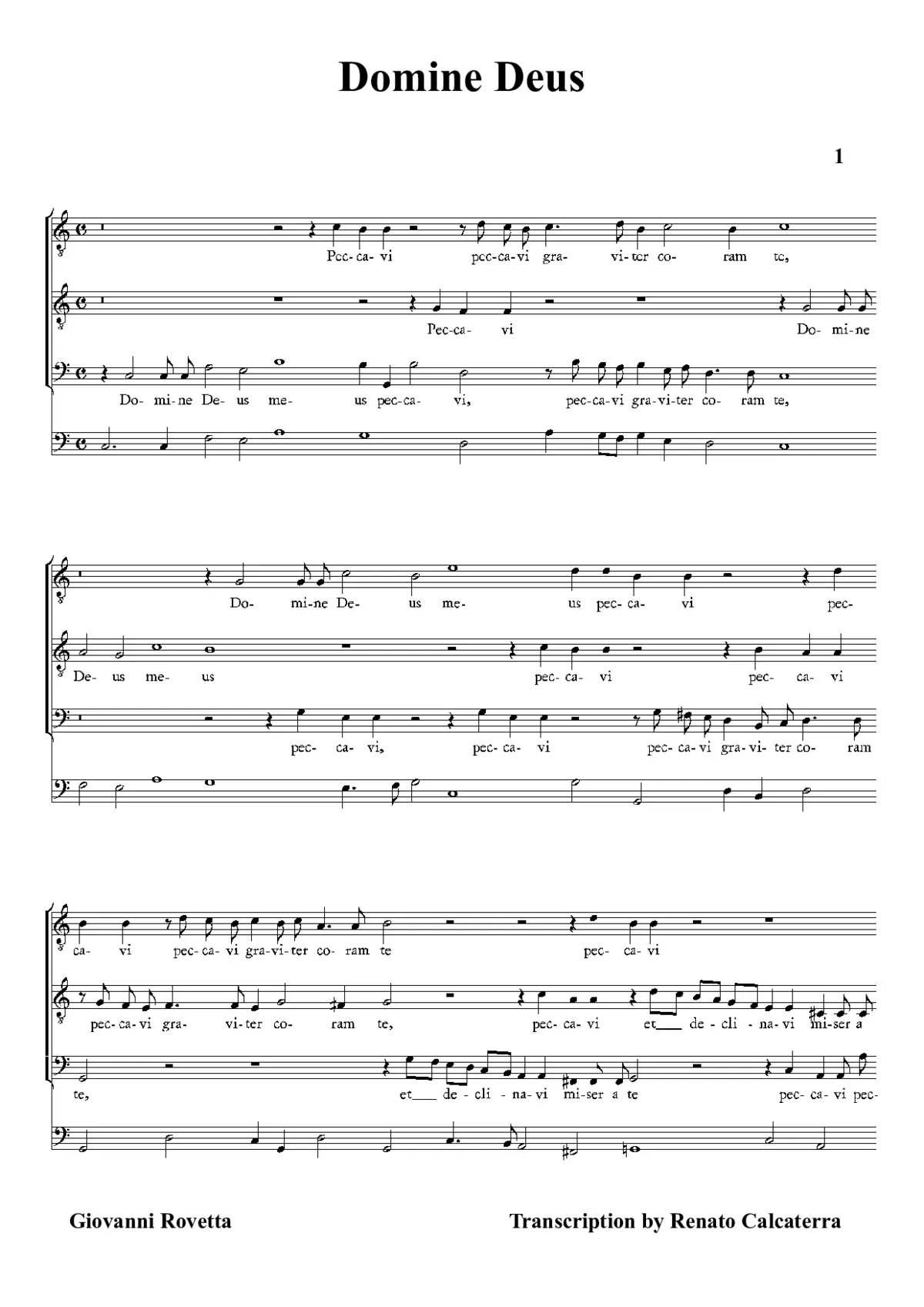 Domine Deus - Page 1
