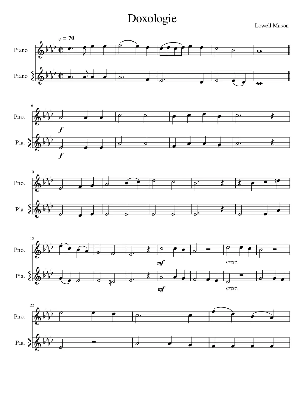 Doxologie - Page 1