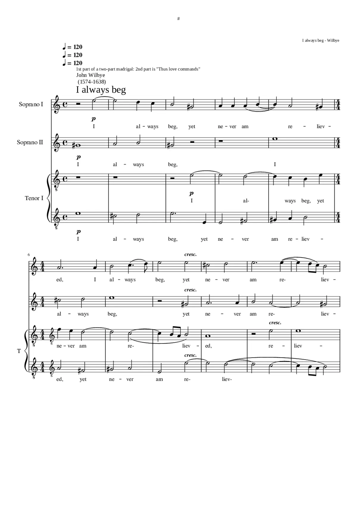 I always beg - Page 1