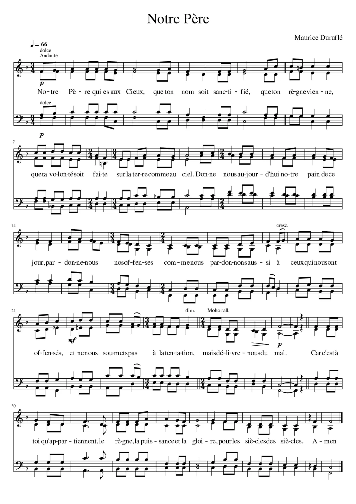 Notre Père - Page 1