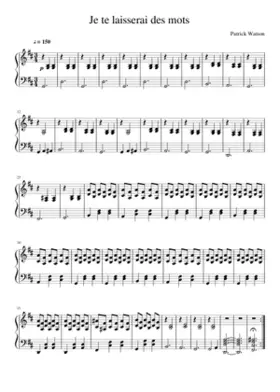 je te laisserai des mots