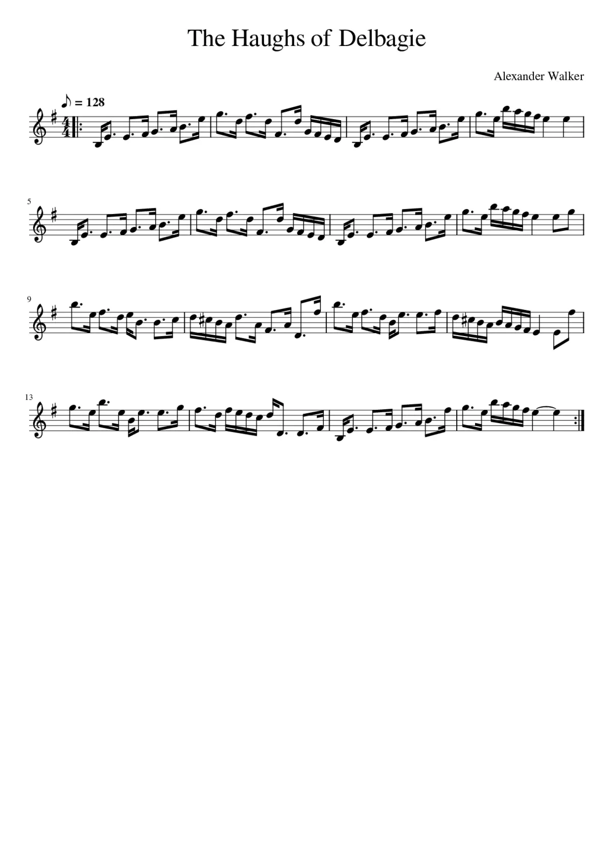 The Haughs of Delbagie - Page 1