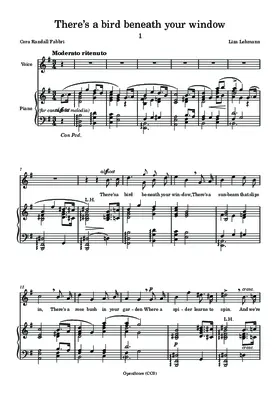 There’s a bird beneath your window