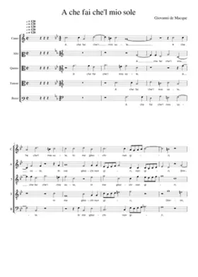 A che fai che'l mio sole