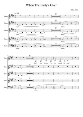 when the party's over