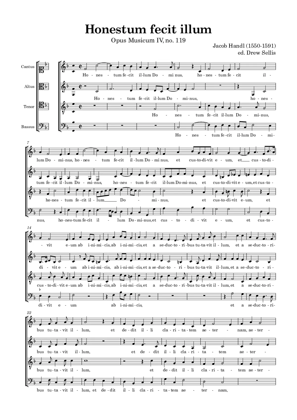Honestum fecit illum - Page 1