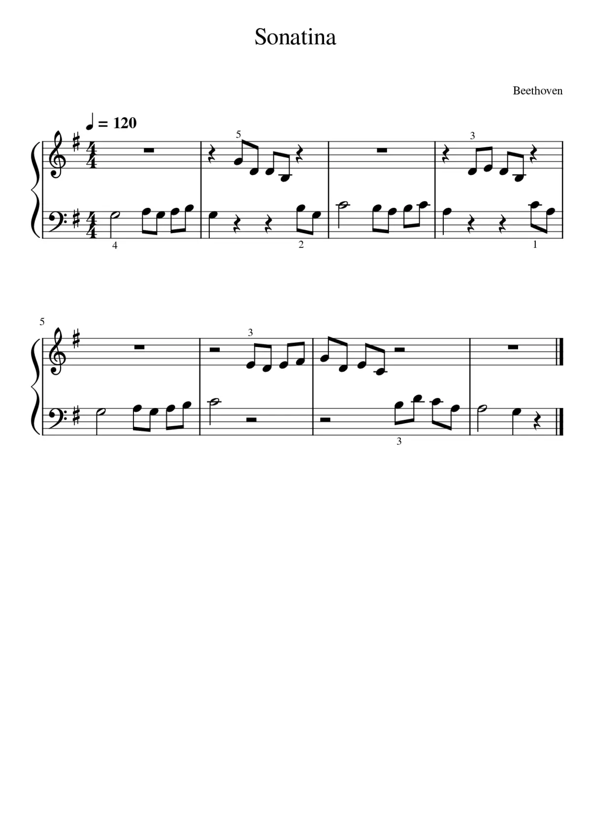 Sonatina - Beethoven - Page 1
