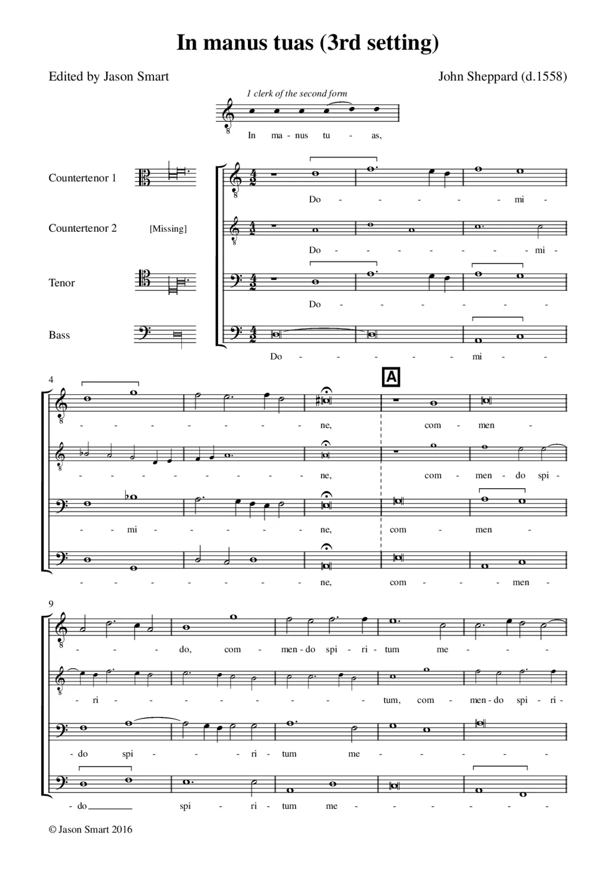 In manus tuas (3rd setting) - Page 1