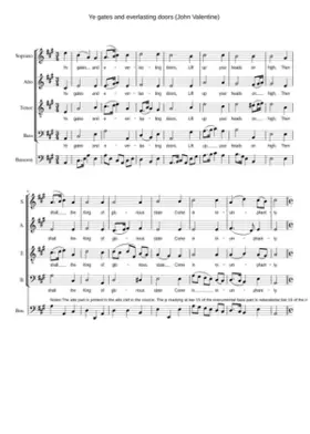 Ye gates and everlasting doors