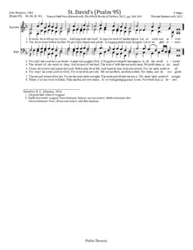 O come, let us lift up our voice