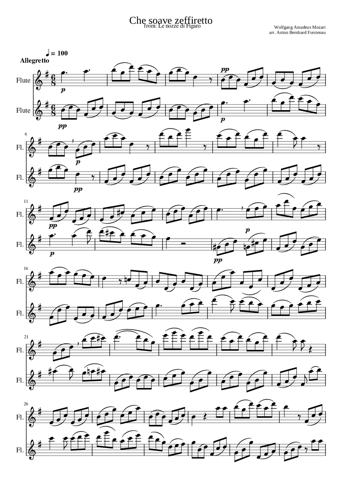 Le nozze di Figaro K.492 - Page 1