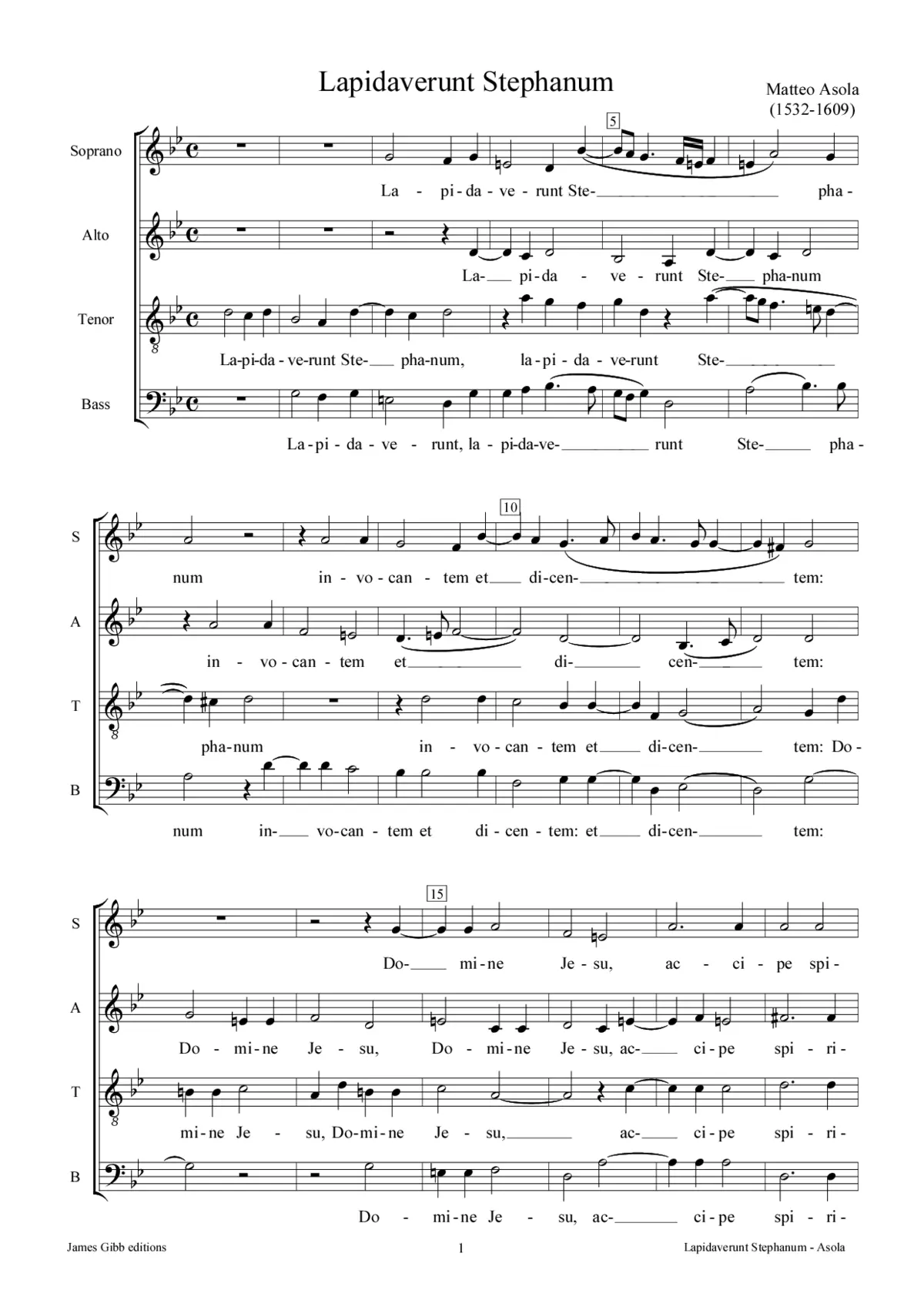 Lapidaverunt Stephanum - Page 1