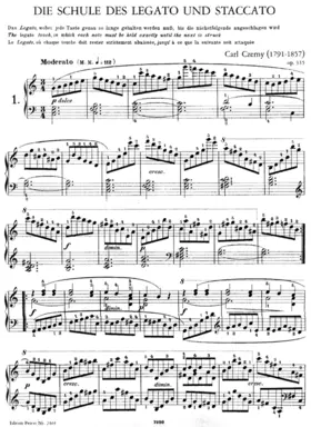 Die Schule des Legato und Staccato