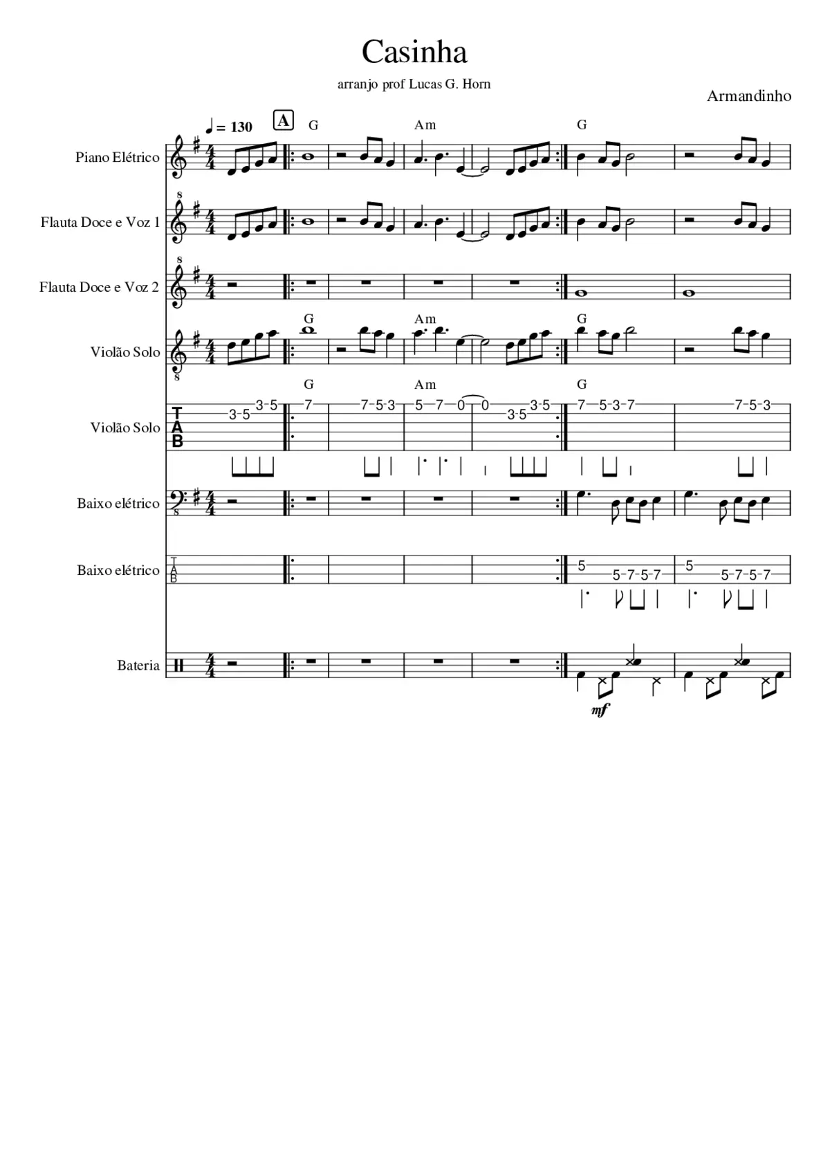 Casinha - Armandinho - Page 1