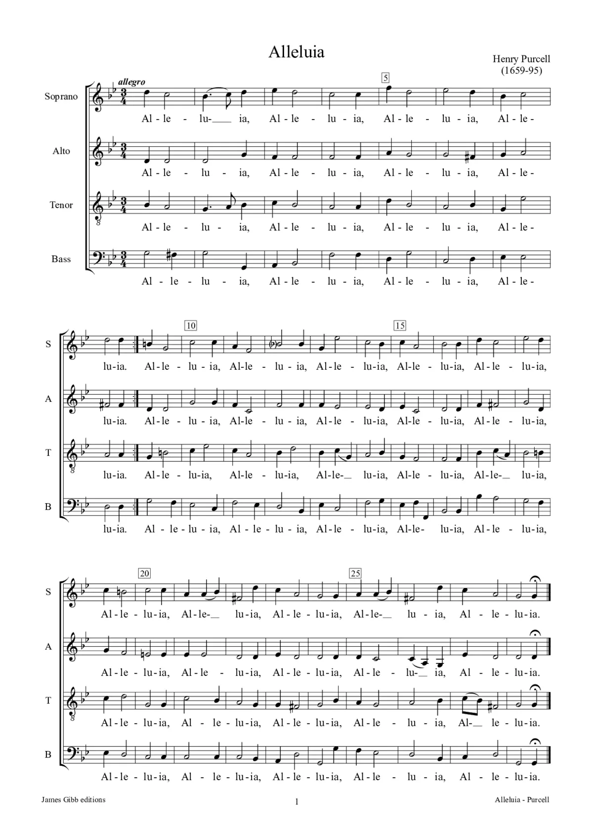 Alleluia - Page 1