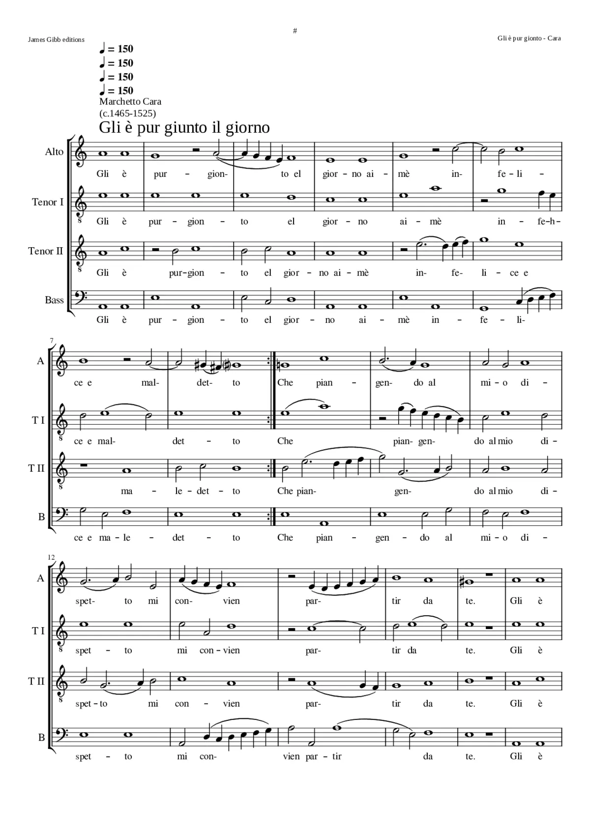 Gli è pur gionto - Page 1