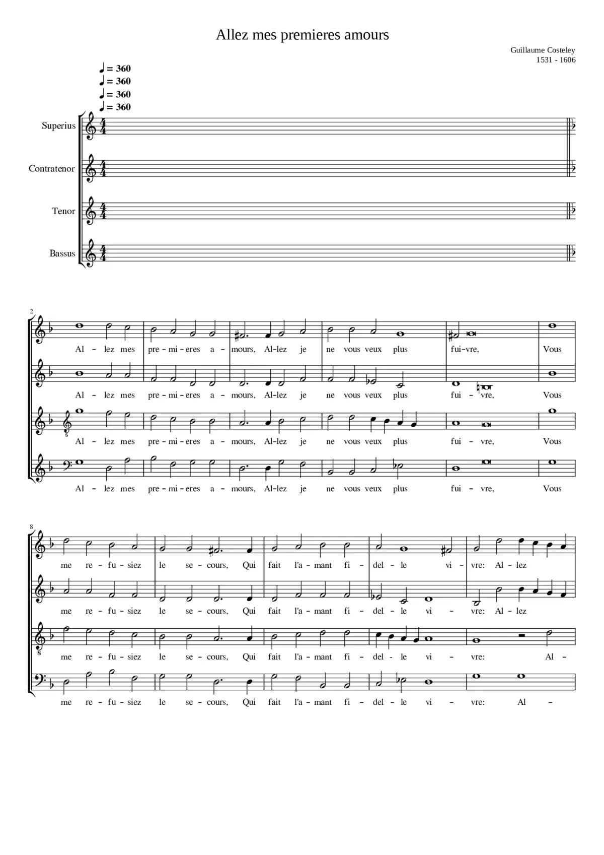 Allez mes premieres amours - Page 1