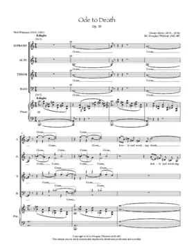Ode to Death, Op. 38
