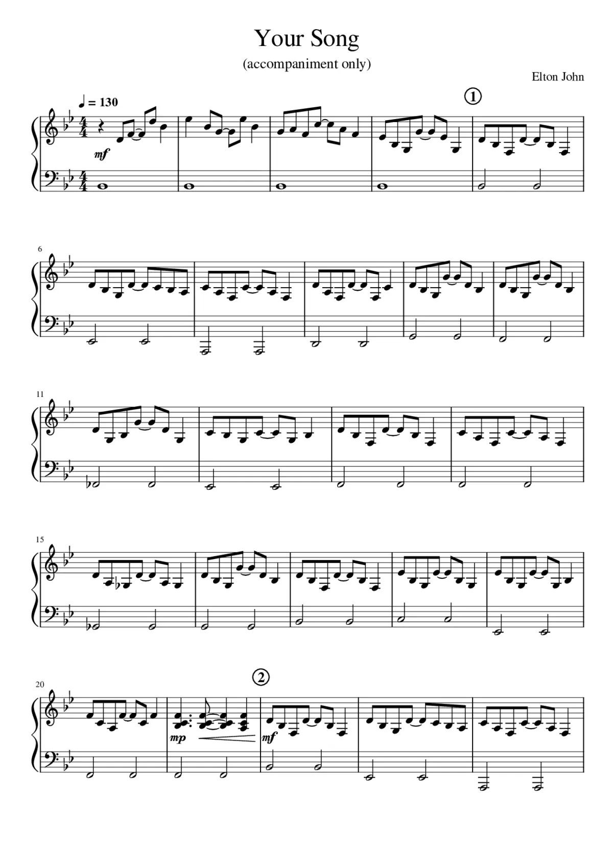 your song - Page 1