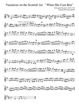 Variations on the Scottish Air When She Cam Ben