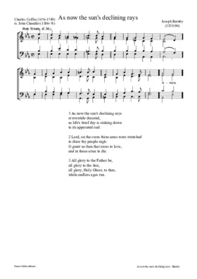 As now the sun's declining rays